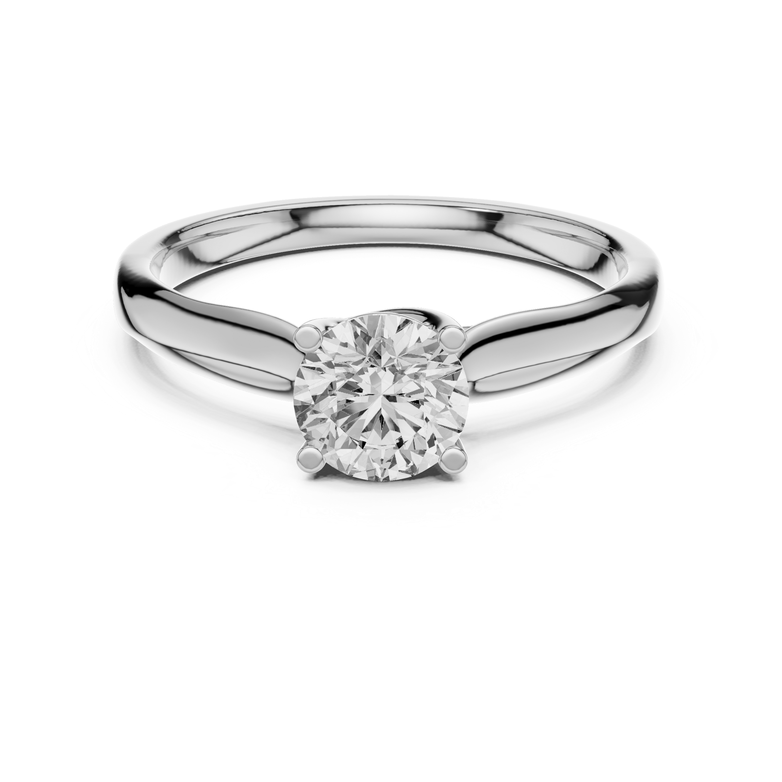 Sydney Asscher 1CT Yellow LabGrown 18K White Gold Solitaire Engagement Ring (Copy)