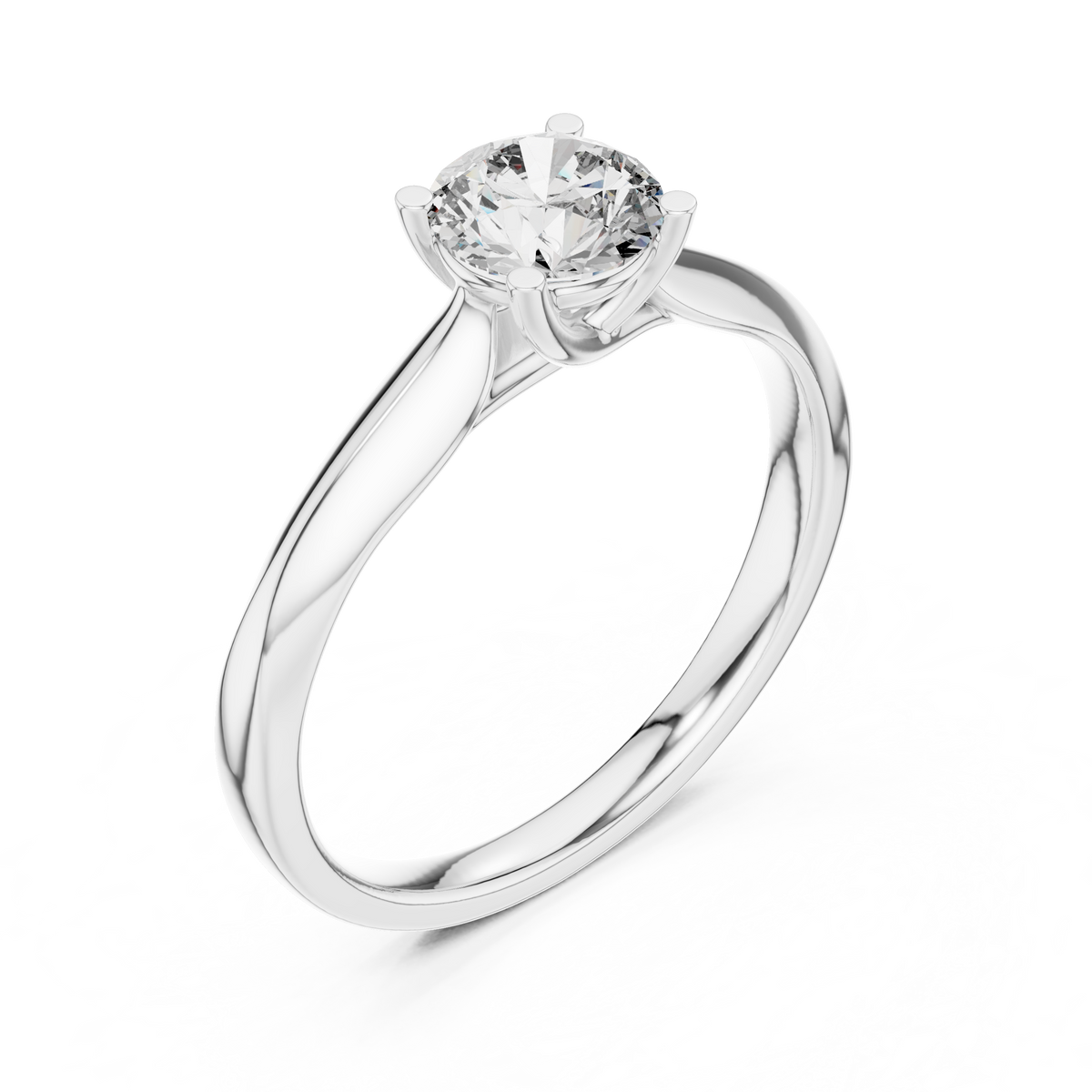 Sydney Asscher 1CT Yellow LabGrown 18K White Gold Solitaire Engagement Ring (Copy)